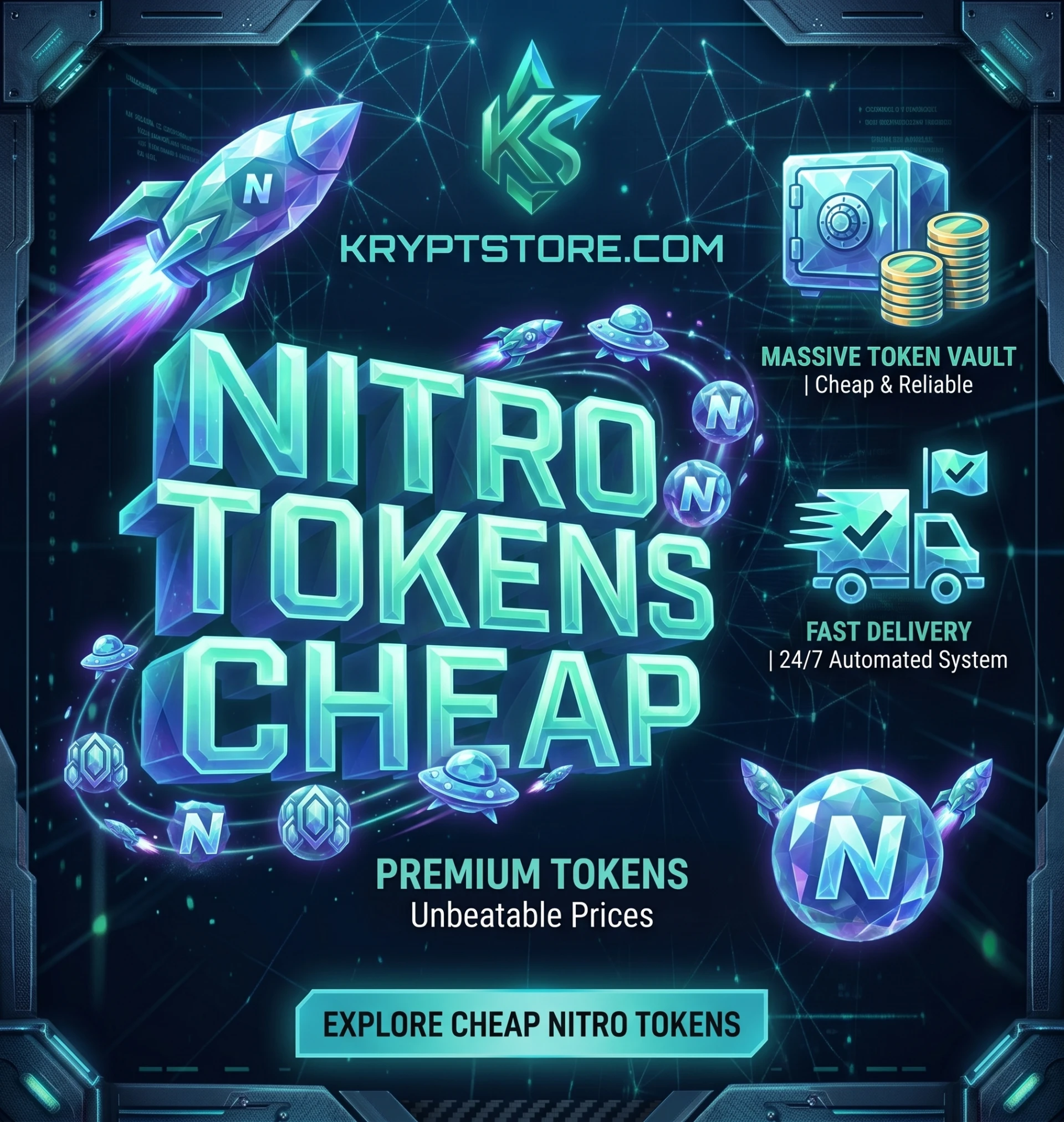 Nitro Tokens 1 Month